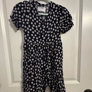 Old Navy Dark Blue Starburst Kids Dress